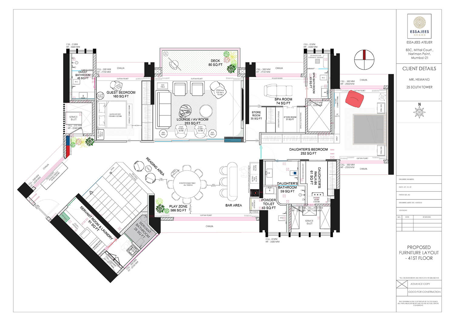 FURNITURE LAYOUT B